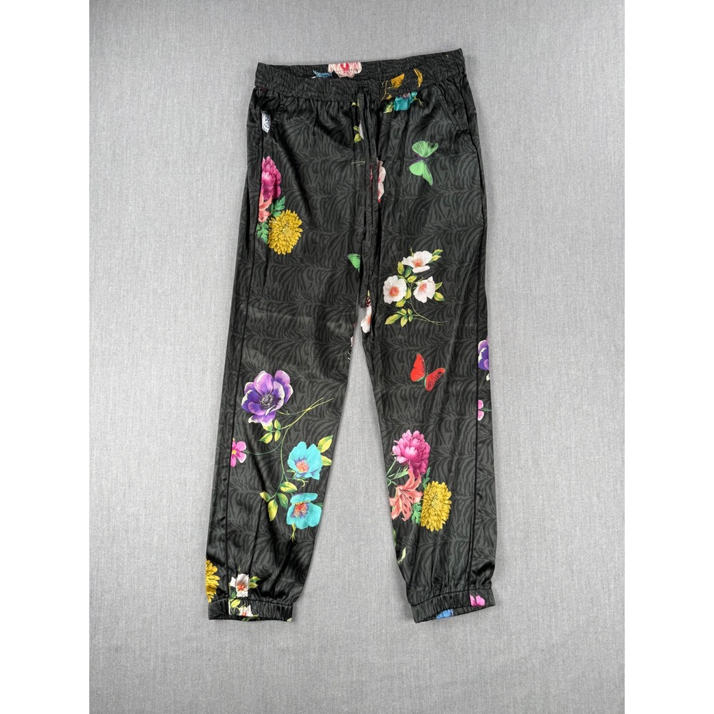 Johnny Was Silk Blooming Elise Jogger Floral Butterfly Print C60722B-1 Small